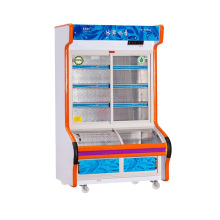 Double Temperature Three-Layer Sliding Glass Door Dish Oder Refrigerator